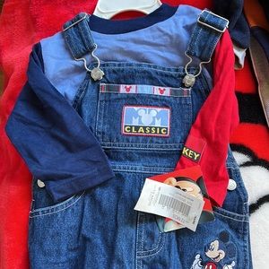 Vintage Mickey overalls. New with tags. Size 18 months